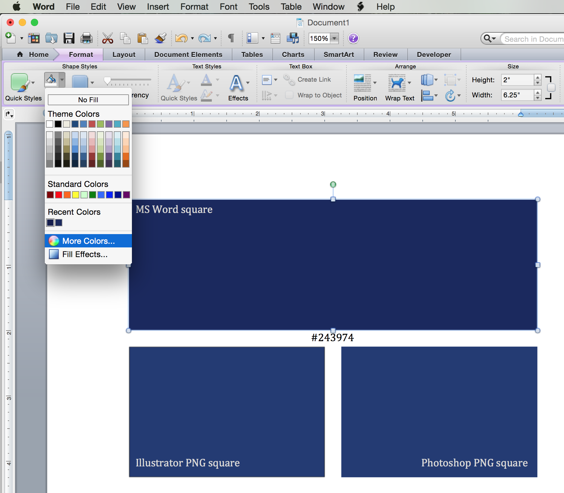 background color in ms word for mac 2011